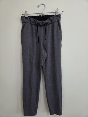 lululemon athletica Charcoal Drawstring Cropped Joggers